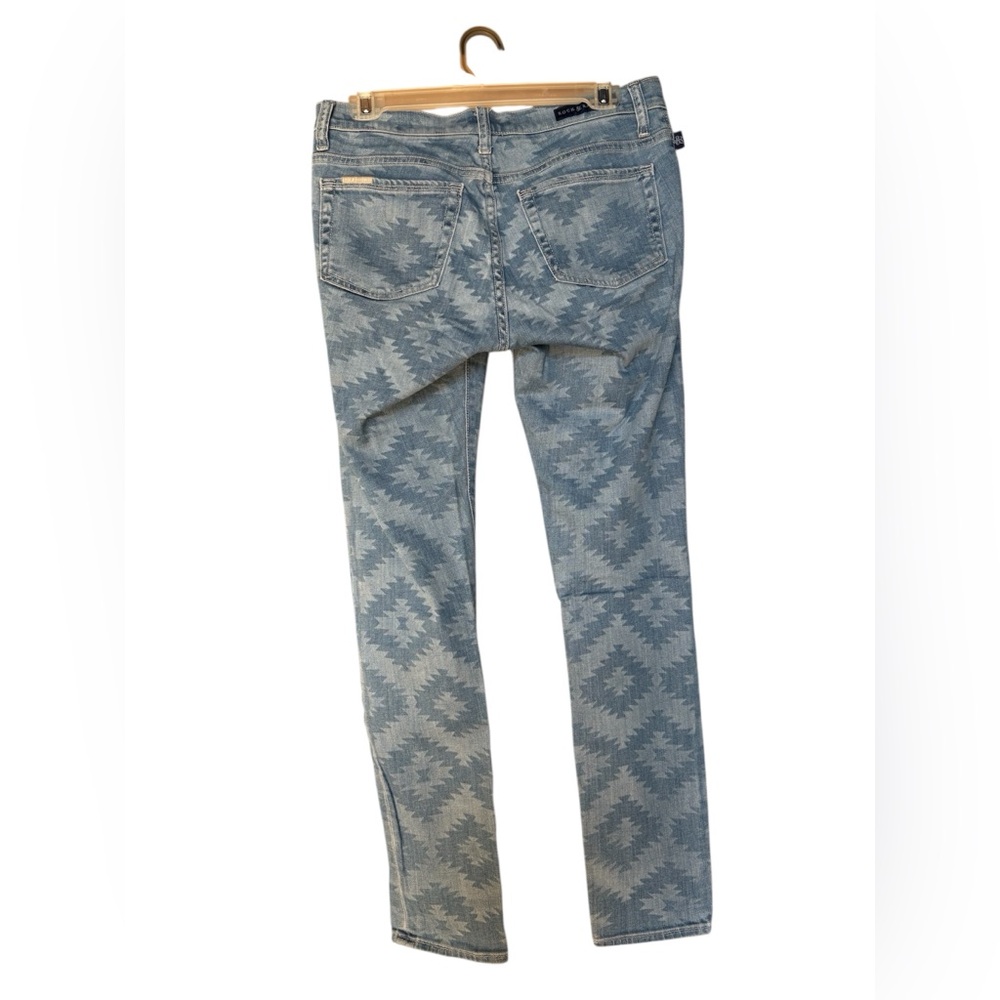 Patterned Blue Jeans - Picture 2 of 4